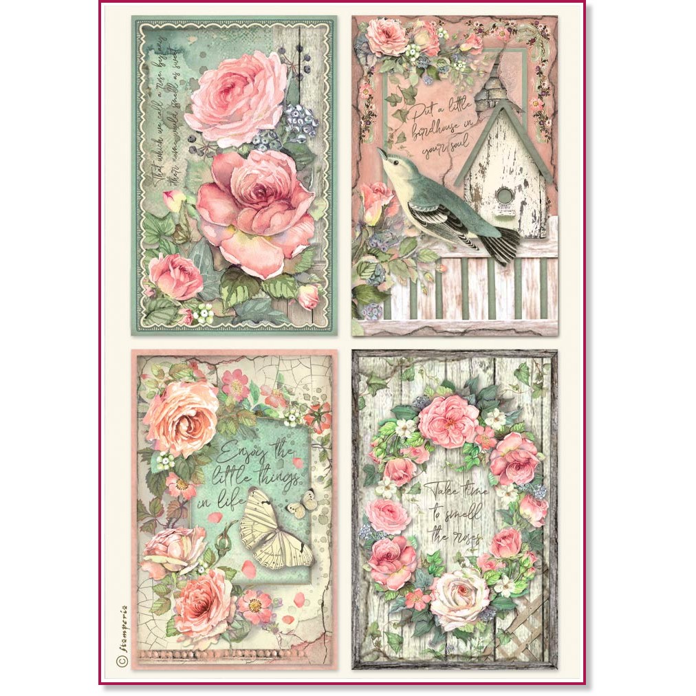   Stamperia -  - A4   House of Roses - 