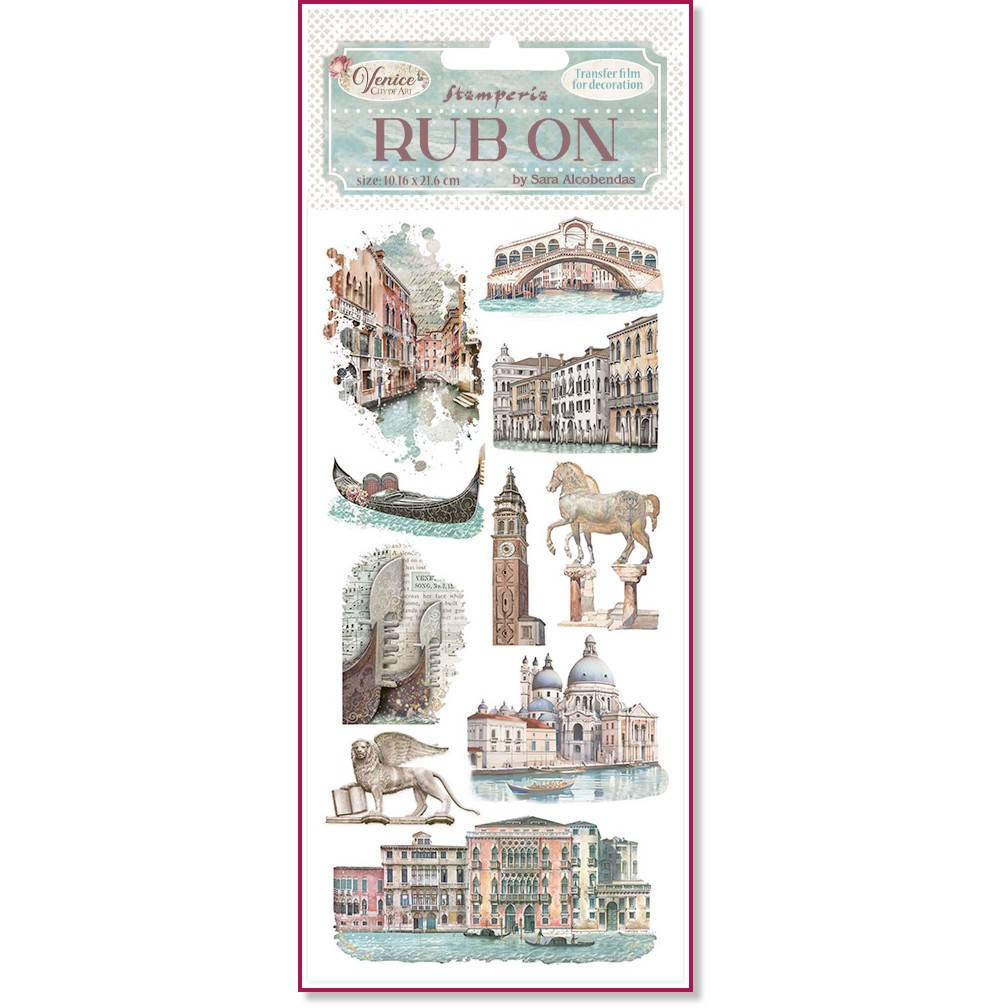    Stamperia -    - 10.16 x 21.6 cm   Venice - 