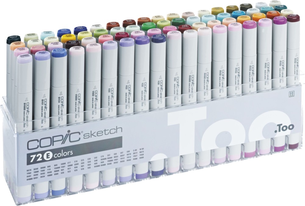   Copic Set E - 72    Sketch - 