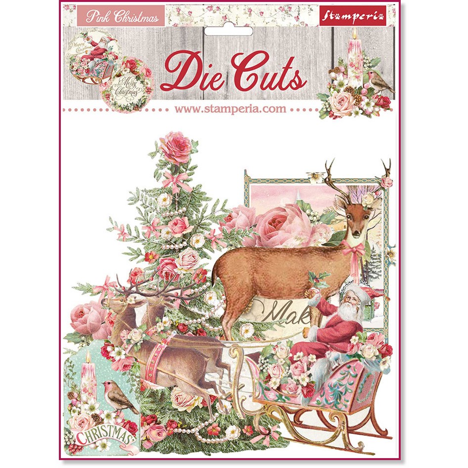 ��������� ������� Stamperia - ������ ������ - 38 ���� �� ���������� Pink Christmas - 