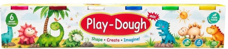 Моделин Play-Dough Моделин Play-Dough - 6 цвята x 40 g -