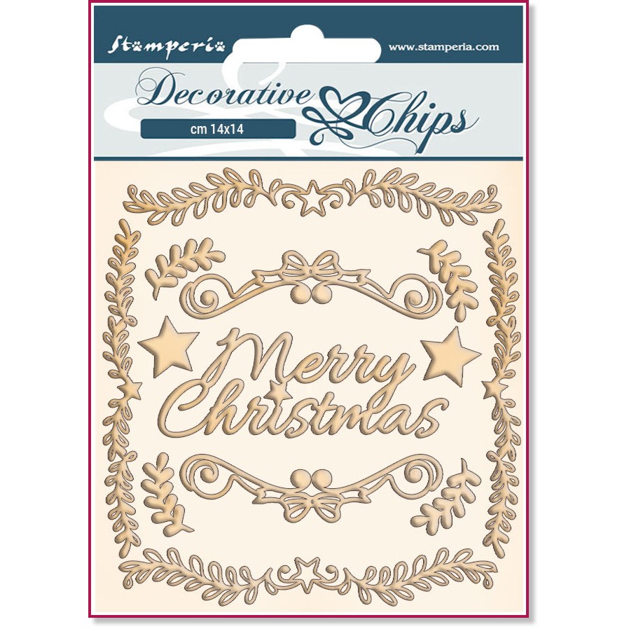     Stamperia -  - 14 x 14 cm   Pink Christmas - 