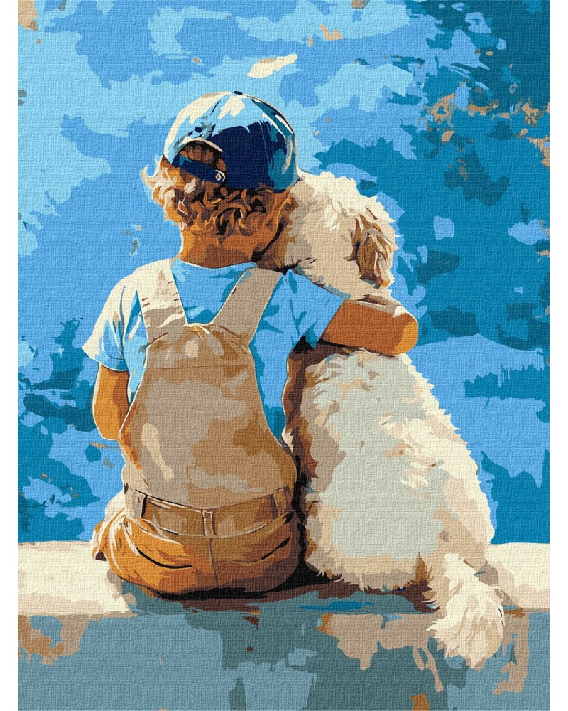 Рисуване по номера Ideyka - Приятели Рисуване по номера Ideyka - Приятели - 30 x 40 cm -