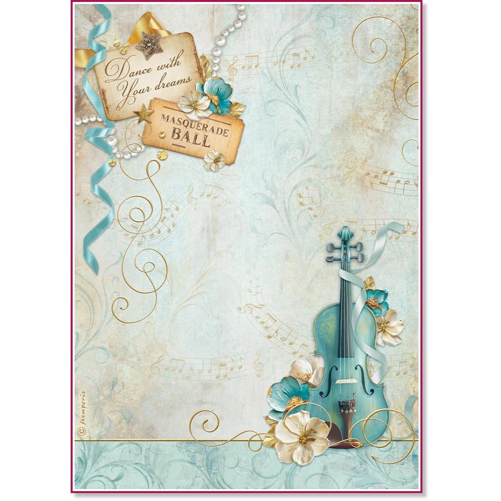   Stamperia -  - A4   Masquerade - 