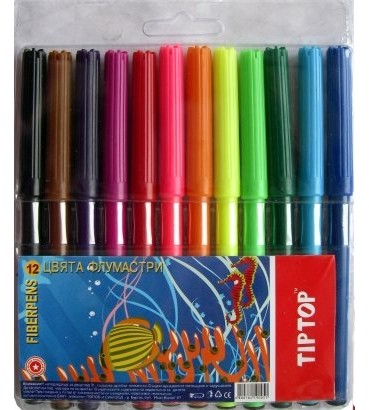 Флумастери Tip Top Флумастери Tip Top - 6 или 12 цвята - продукт