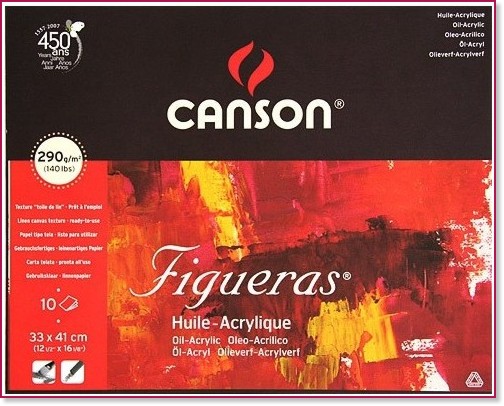         Canson Figueras - 10 , 290 g/m<sup>2</sup> - 