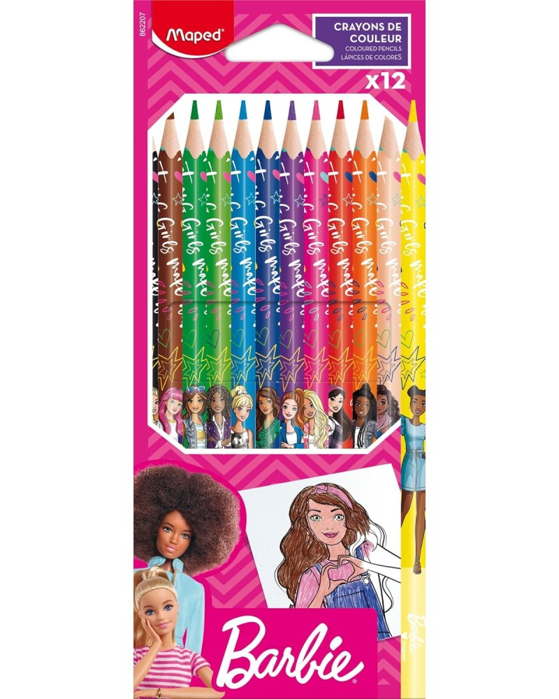   Maped - 12    Barbie - 