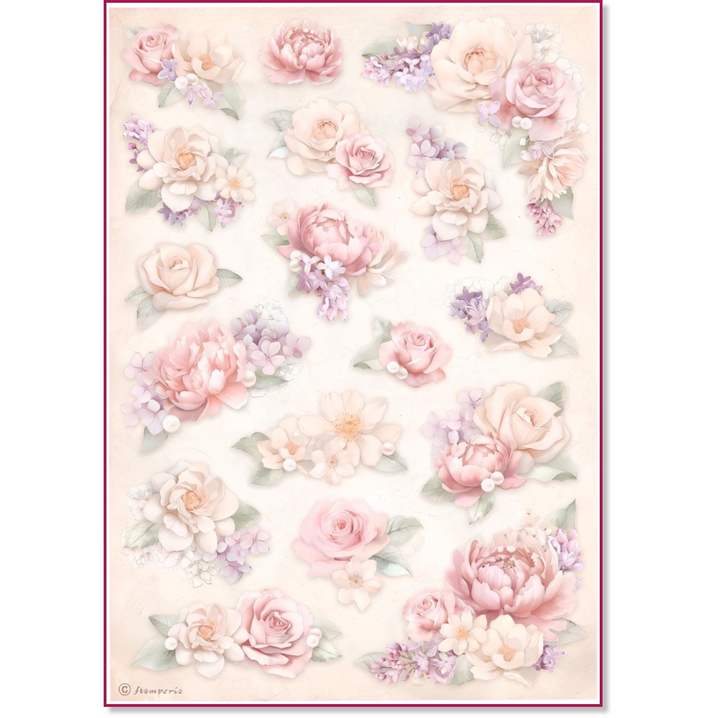 ��������� ������ Stamperia - �������� ��� - A4 �� ���������� Romance Forever - 