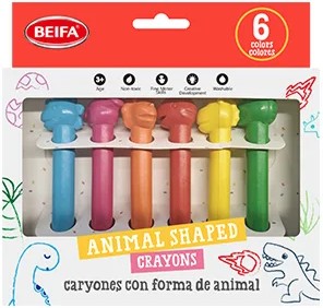 Пастели Beifa - Динозаври Пастели Beifa - Динозаври - 6 цвята -