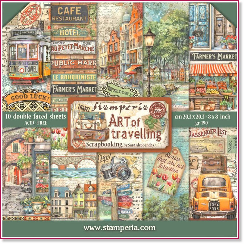   Stamperia -    - 10    Art of travelling - 