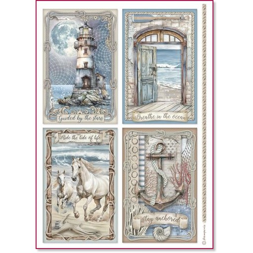   Stamperia -  - A4   Silent sea - 