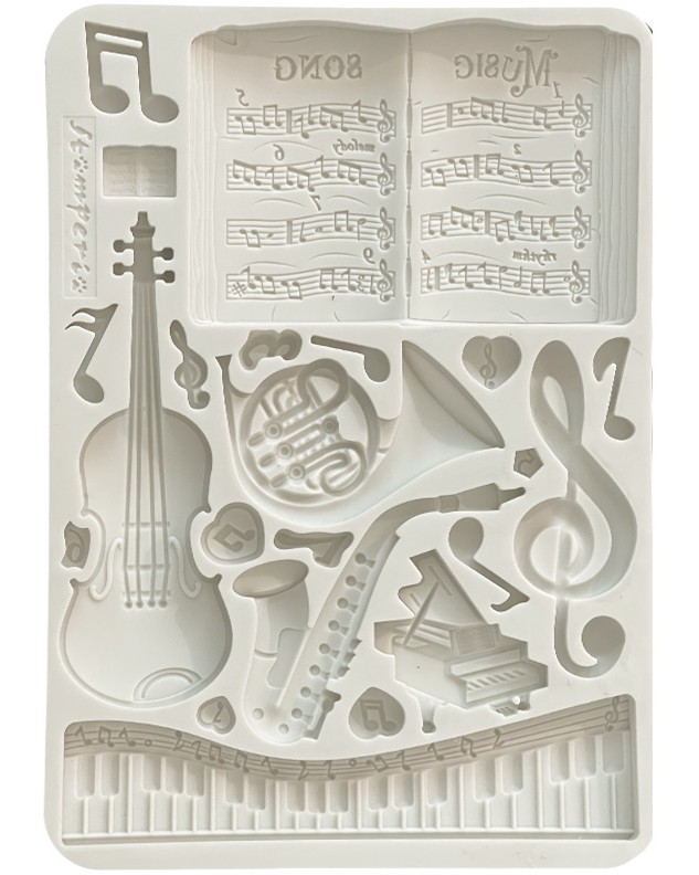  3D  Stamperia -   - 10.5 x 14.8 cm   Music - 