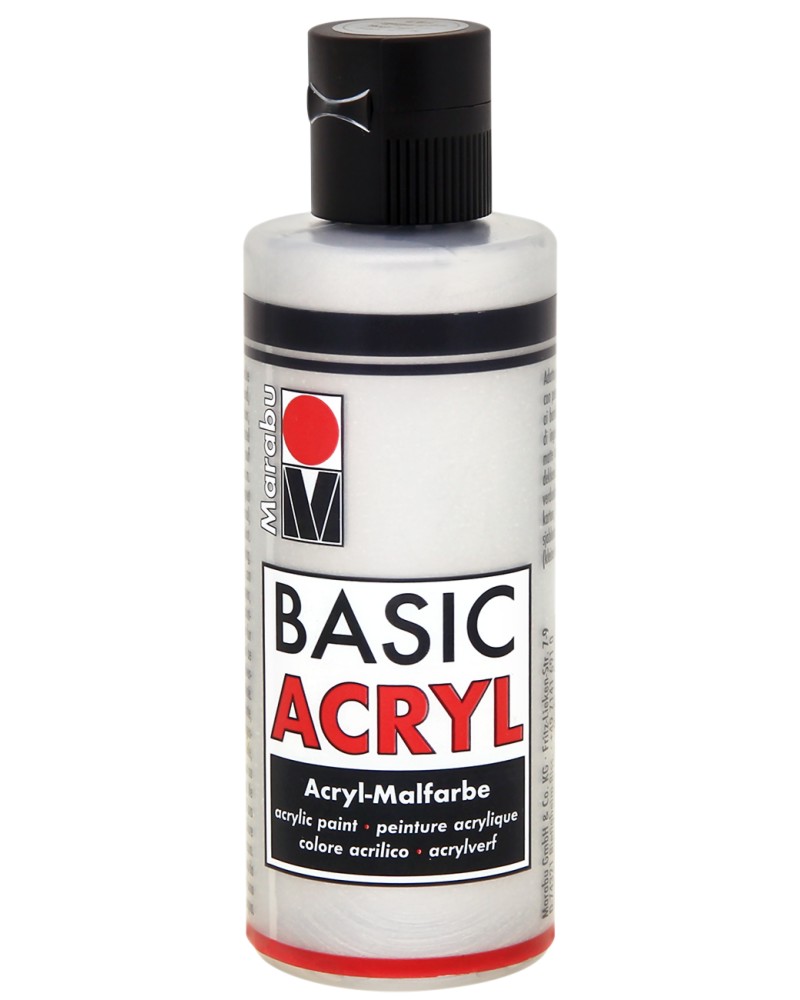 Металикова акрилна боя Marabu BasicAcryl Металикова акрилна боя Marabu BasicAcryl - 80 ml -