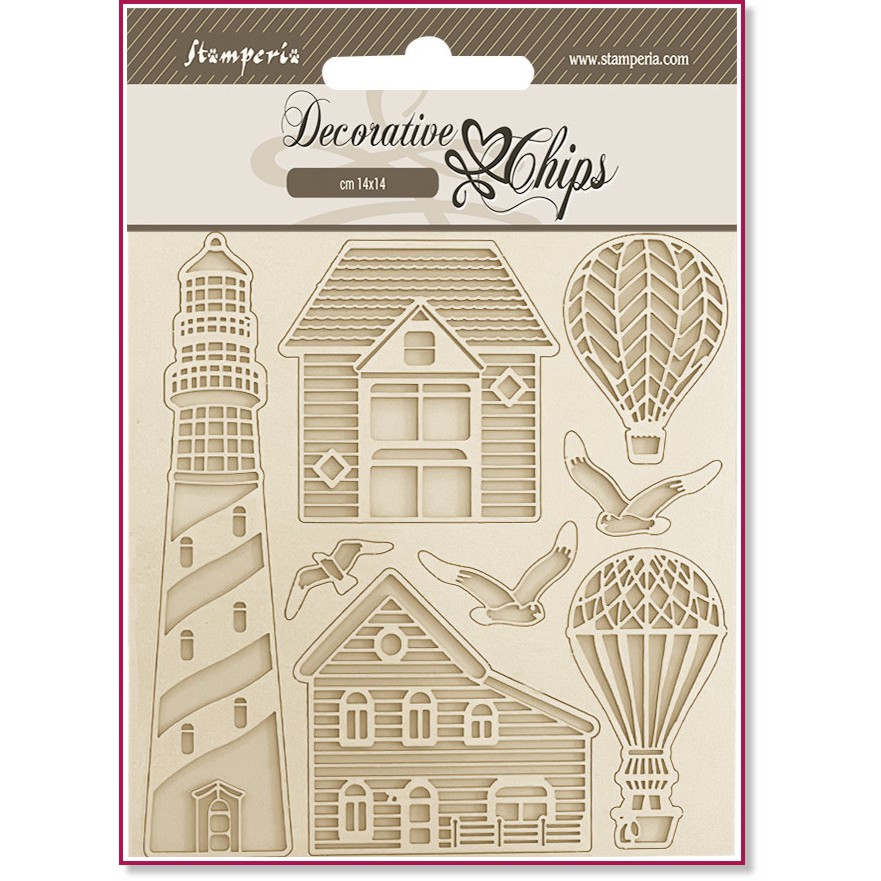     Stamperia -  - 14 x 14 cm   Sea Land - 
