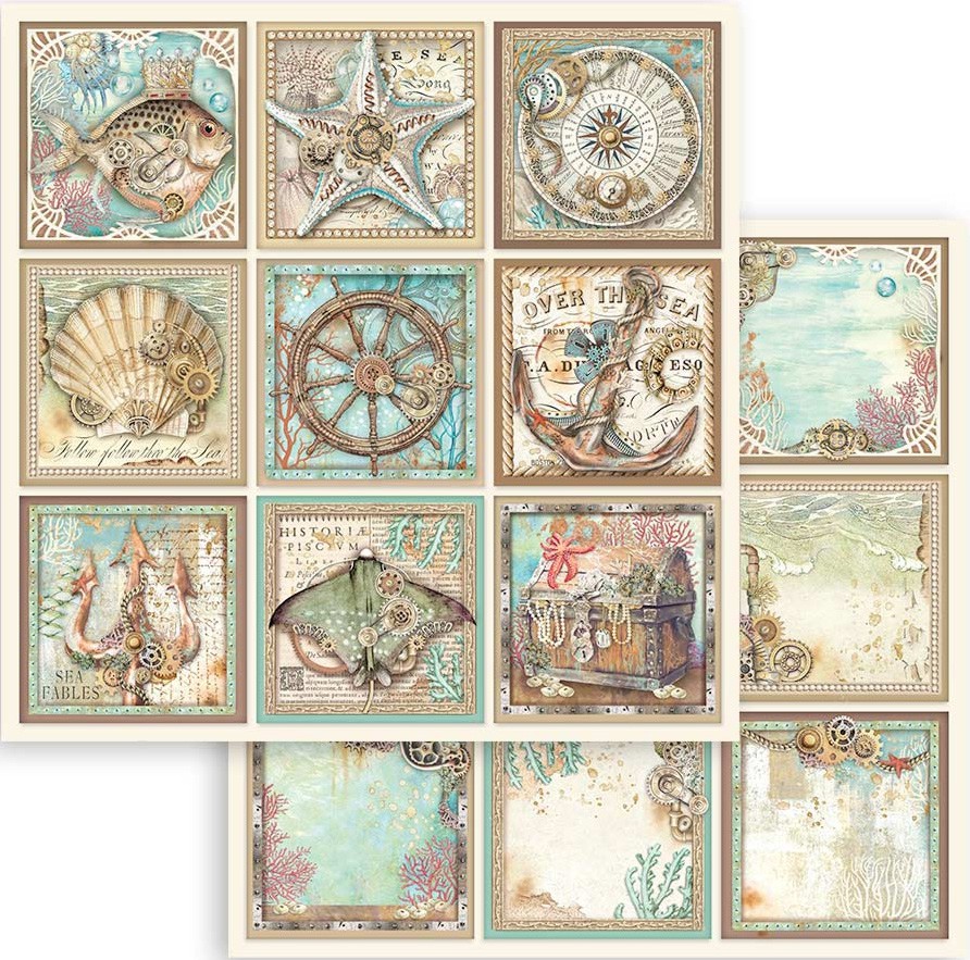    Stamperia -  - 30.5 x 30.5 cm   Songs Of The Sea - 