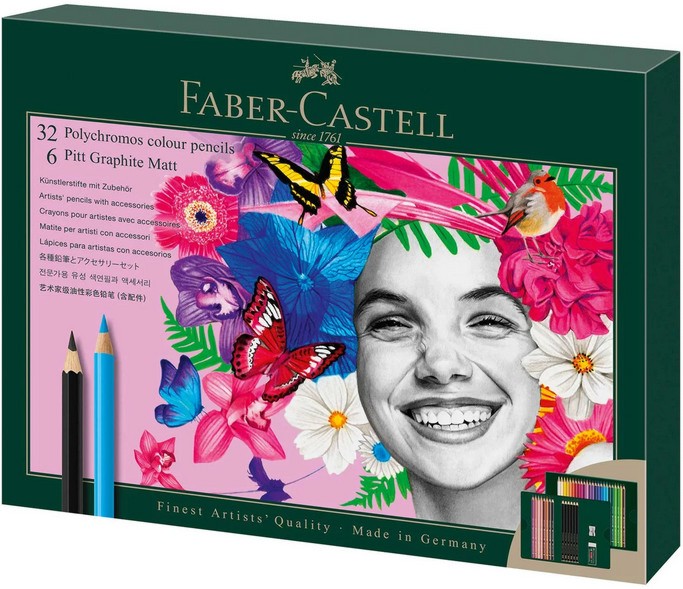 �������� �� �������� Faber-Castell Polychromos - 32 ������ + 6 �������� ������ � �������� � ���� � ����� - 