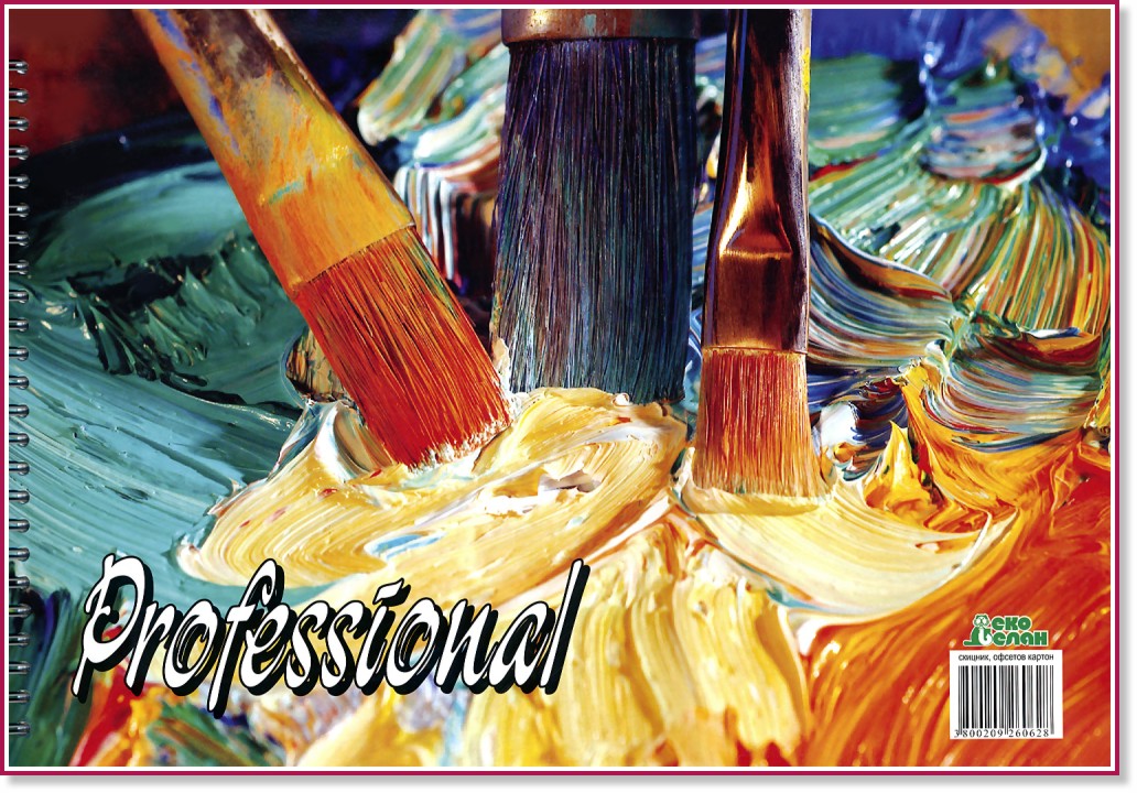 Скицник за рисуване Professional Скицник за рисуване Professional - 2 или 5 броя с 15 листа, 24 x 33 cm, 170 g/m<sup>2</sup> - скицник