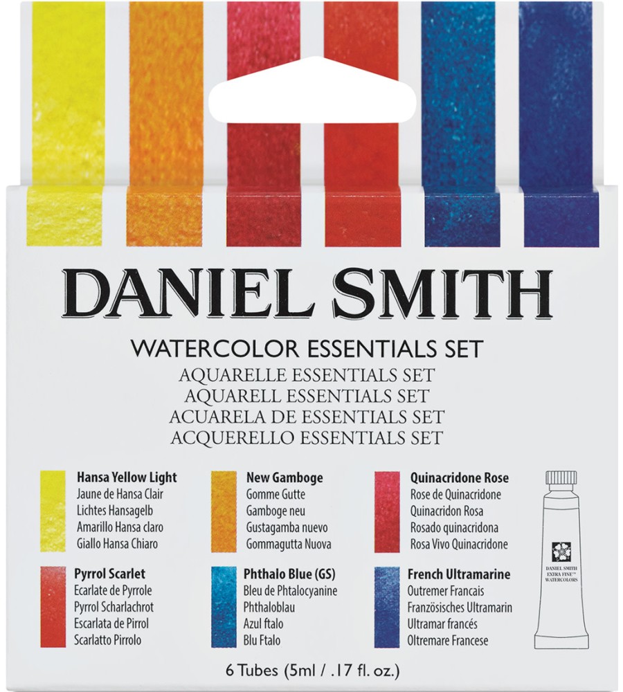 Акварелни бои Daniel Smith Essentials Акварелни бои Daniel Smith Essentials - 6 цвята - боя