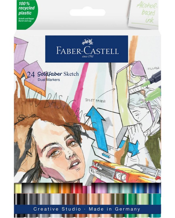   Faber-Castell Sketch - 24    Goldfaber - 