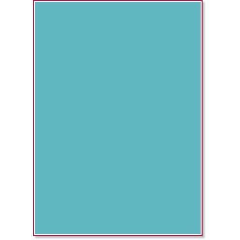 Хартия за рисуване Canson 25 Turquoise blue - От серията Colorline - 