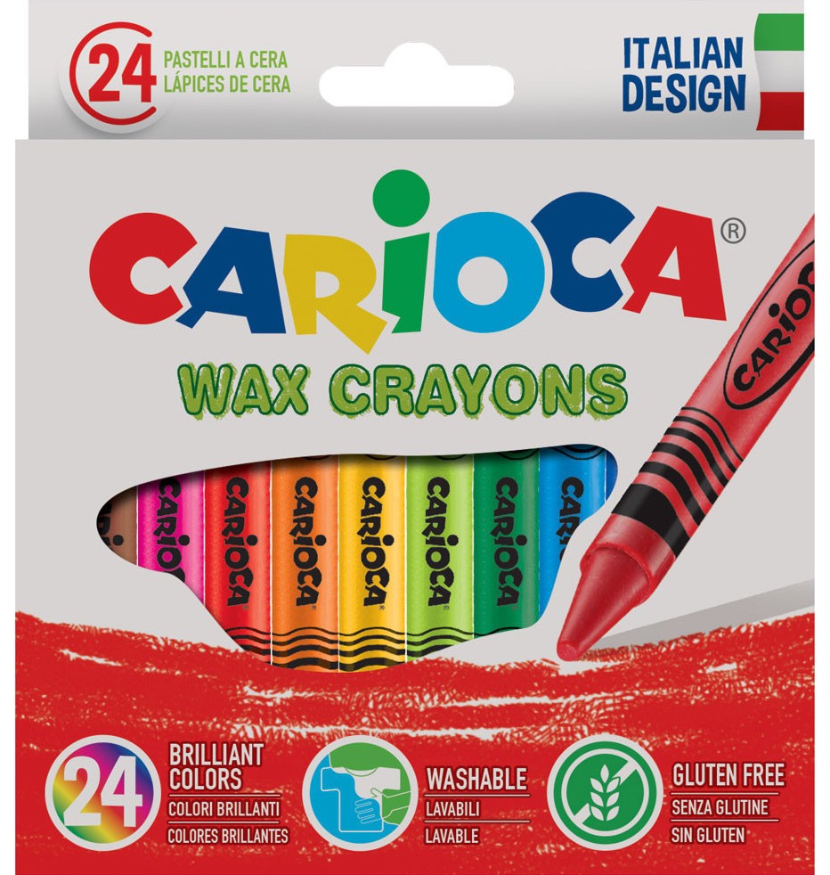 Восъчни пастели Carioca Brilliant Colours Восъчни пастели Carioca Brilliant Colours - 24 цвята -