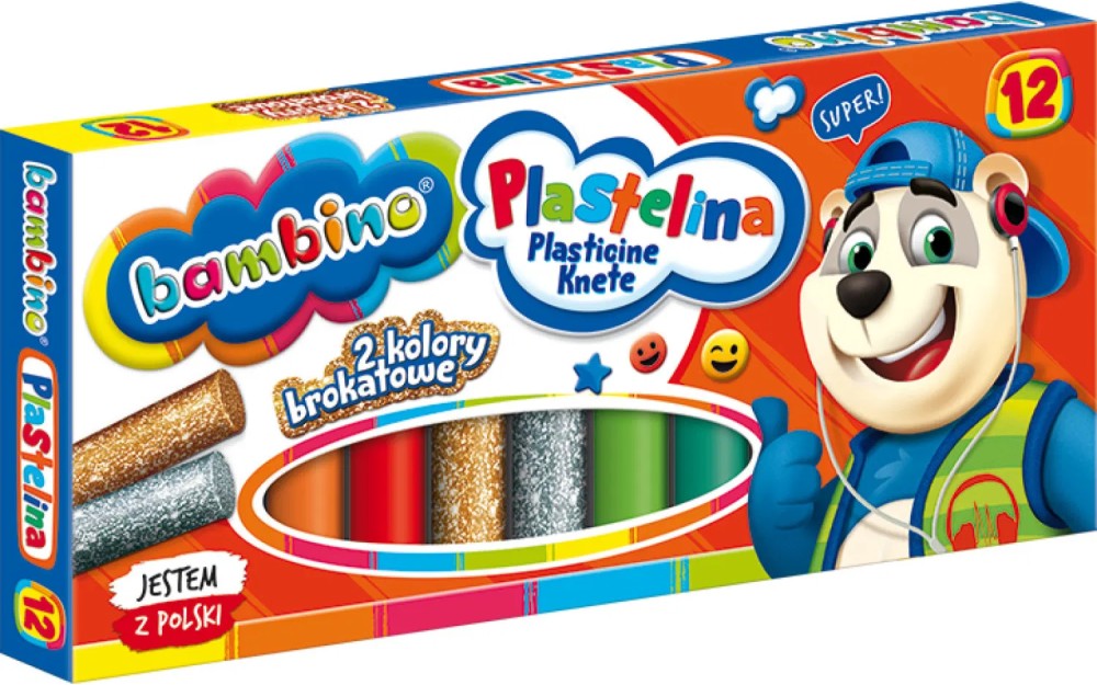 Пластилин Bambino Пластилин Bambino - 12 цвята -