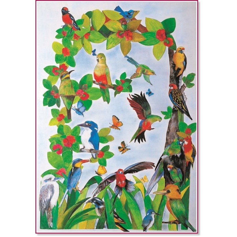 Декупажна хартия Finmark - Австралийски птици 583 - Дизайн на Beate Henrich - 