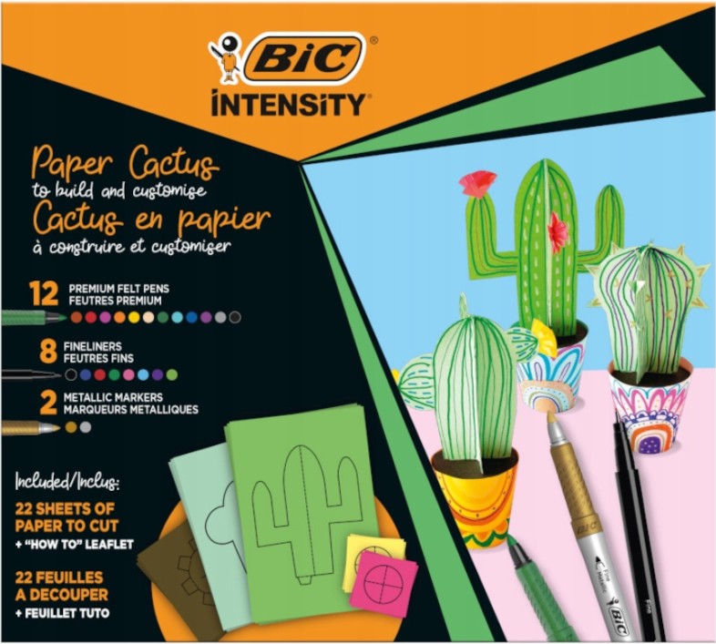 Комплект за оцветяване BIC Paper Cactus Kit Комплект за оцветяване BIC Paper Cactus Kit - От серията Intensity -
