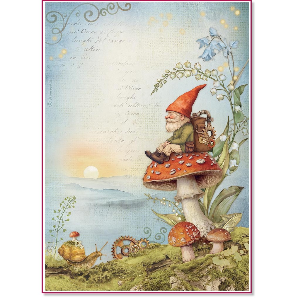 ��������� ������ Stamperia - ������ - A4 �� ���������� Hidden Grove - 