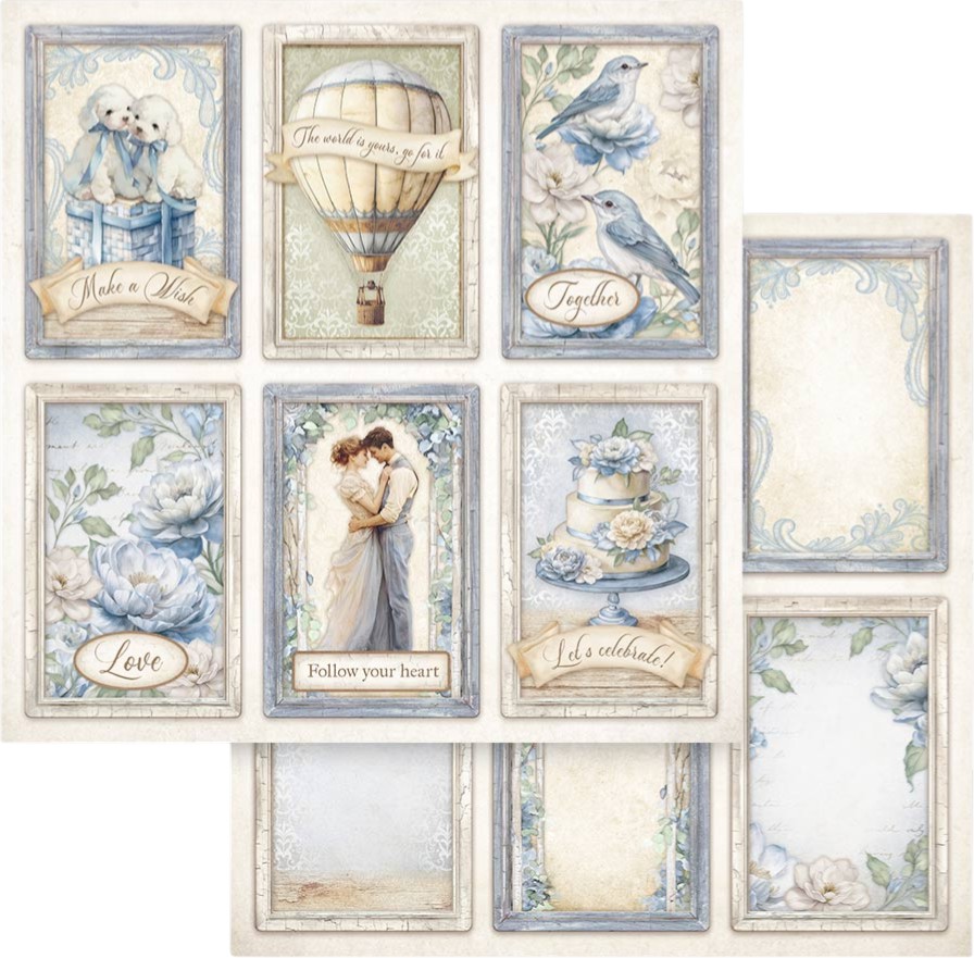 ������ �� ����������� Stamperia - �������� - 30.5 x 30.5 cm �� ���������� Timeless - 