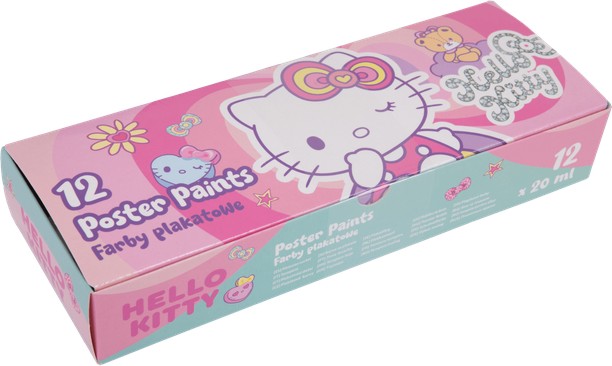 Темперни бои Colorino Kids Темперни бои Colorino Kids - 12 цвята x 20 ml на тема Hello Kitty - боя