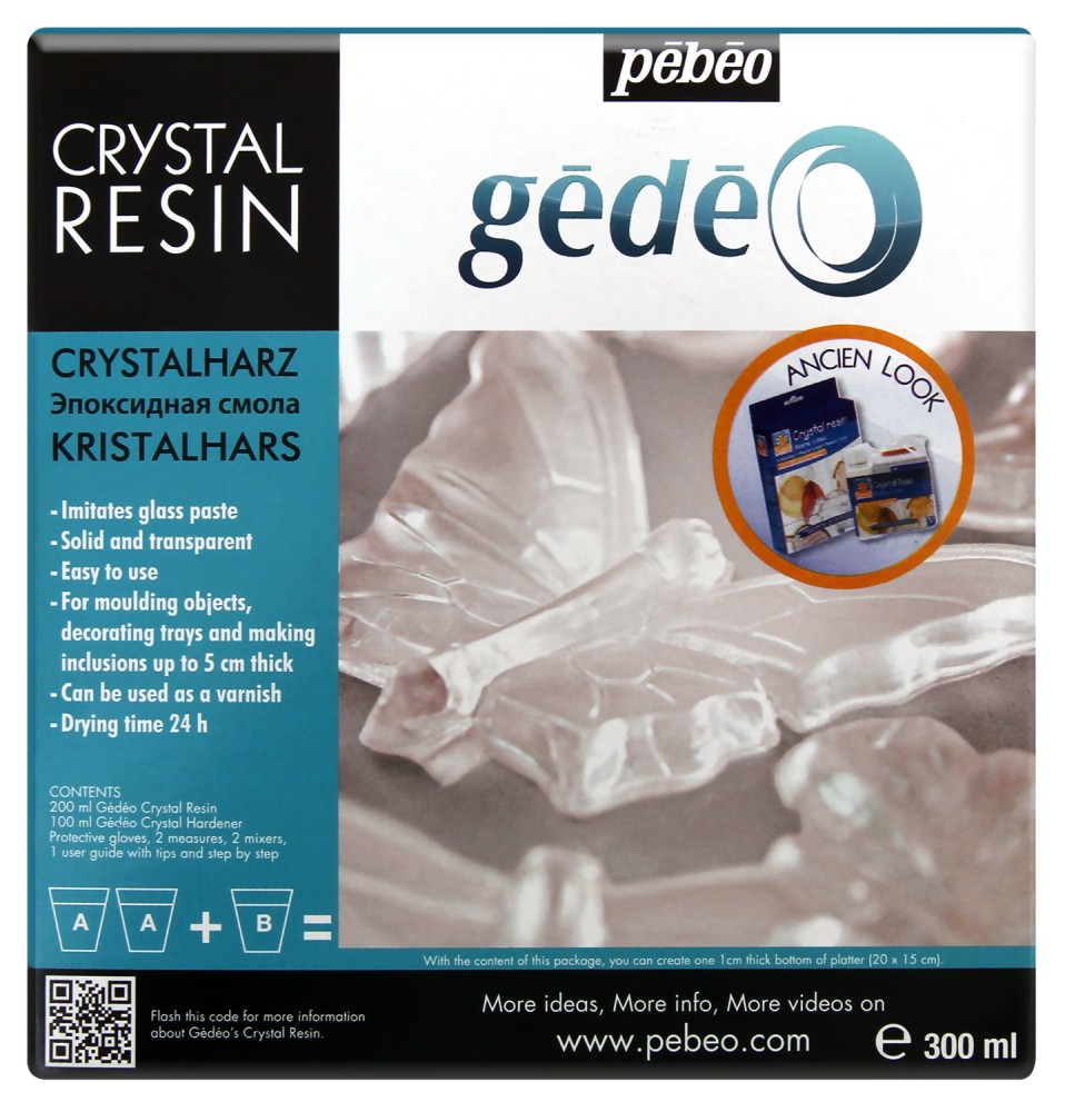 Двукомпонентна епоксидна смола Pebeo - 300 или 750 ml от серията Gedeo - 