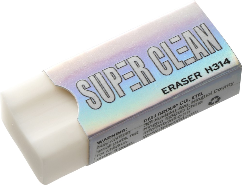 Гума за молив Deli Super Clean EH314 Гума за молив Deli Super Clean EH314 -