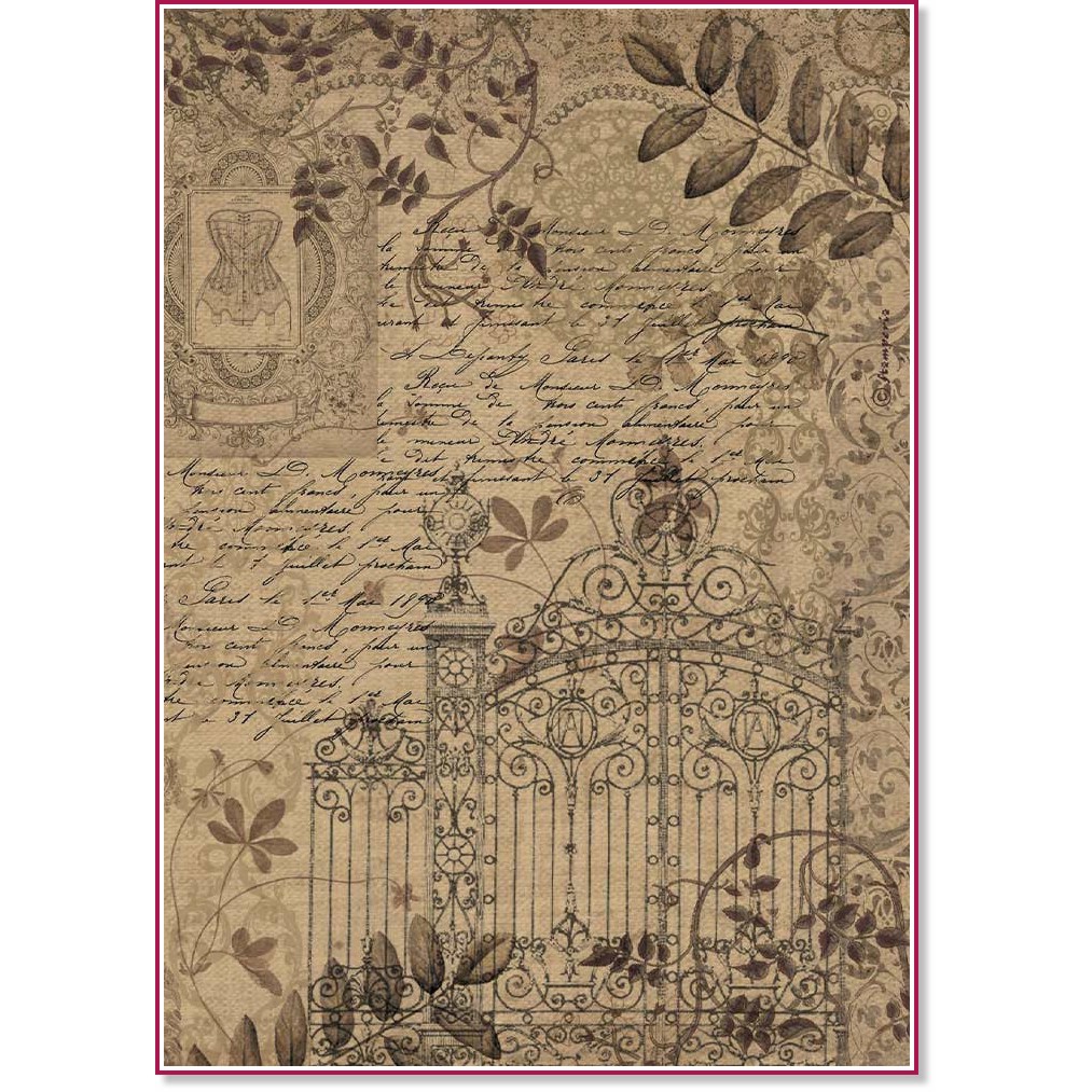   Stamperia -  - A4   Old lace - 