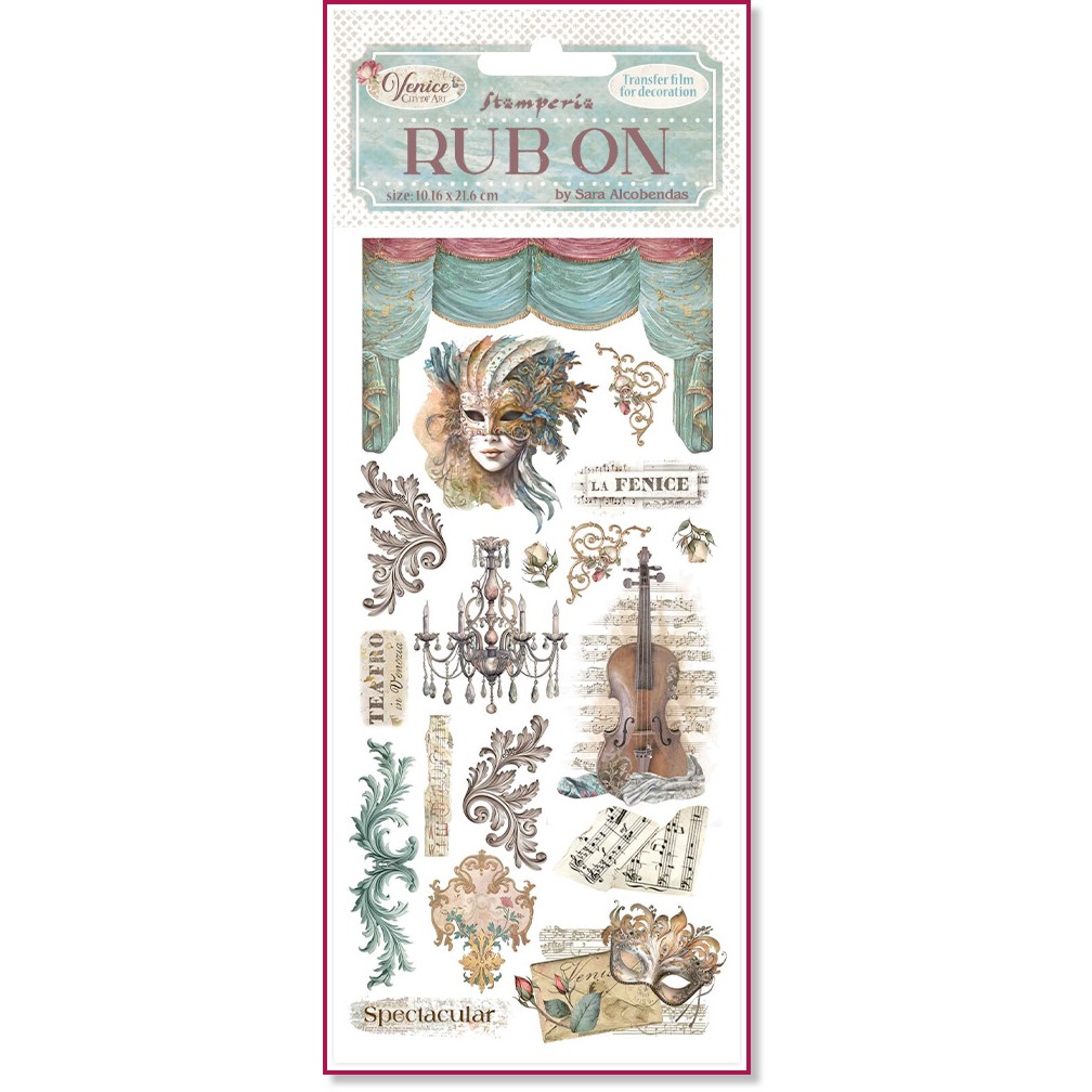    Stamperia -  - 10.16 x 21.6 cm   Venice - 