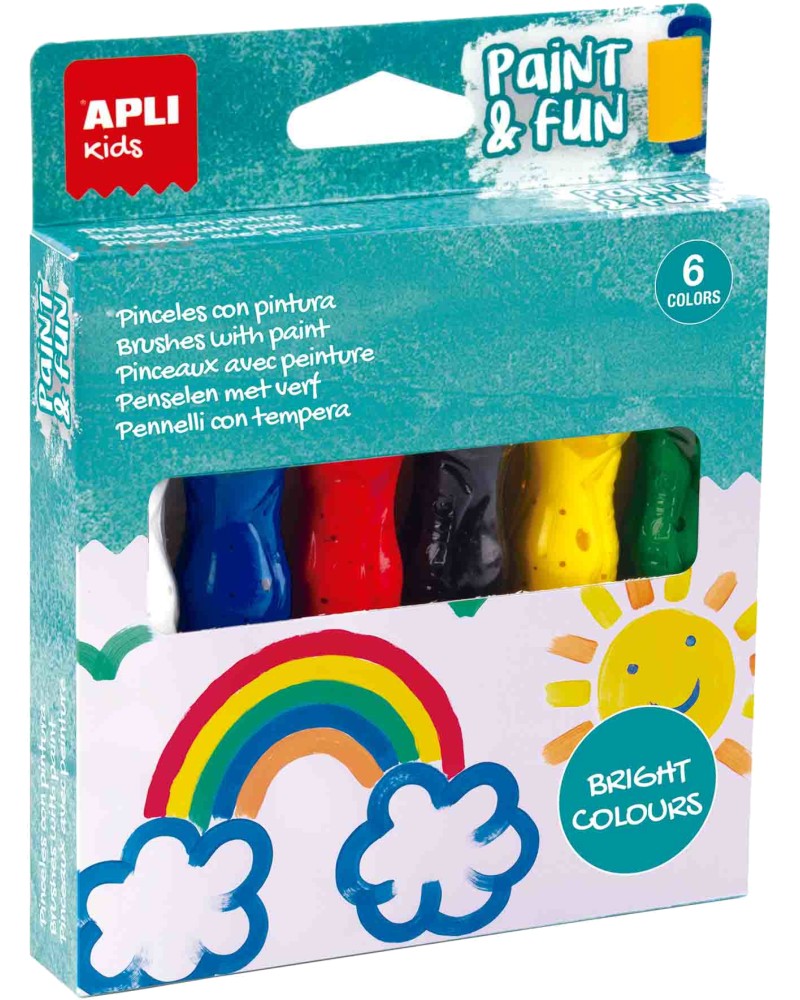 ��� 2 � 1 Apli Kids Bright Colors - 6 ����� - 