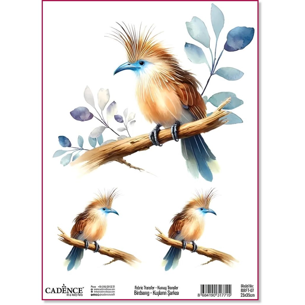 ���������� ��������� �� ������� CADENCE - ����� - 25 x 35 cm �� ������� Birdsong - 
