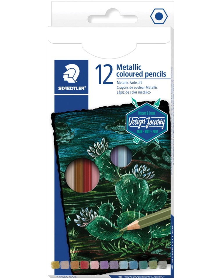 ������ ������ Staedtler 146 Metallic - 12 ����� �� ������� Design Journey - 