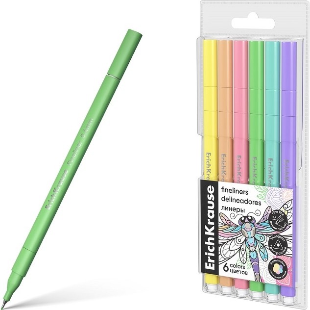 Тънкописци Erich Krause Art Pastel Тънкописци Erich Krause Art Pastel - 6 цвята -