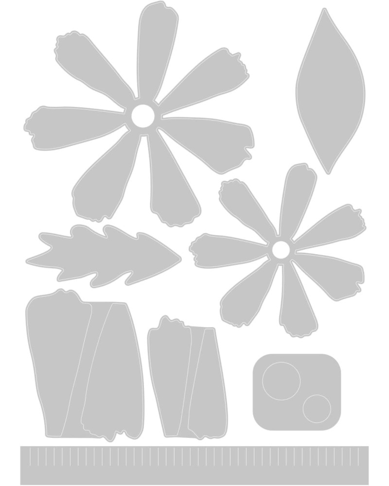 Щанци за машина за изрязване и релеф Sizzix Daisy Flower Mix Щанци за машина за изрязване и релеф Sizzix Daisy Flower Mix - 8 броя -