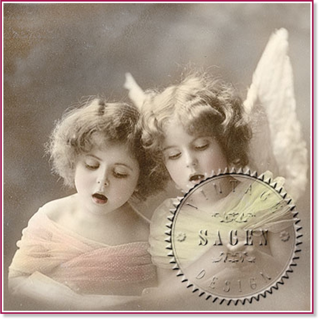 Салфетки за декупаж Sagen Vintage - Пеещи ангелчета Салфетки за декупаж Sagen Vintage - Пеещи ангелчета - 20 броя -