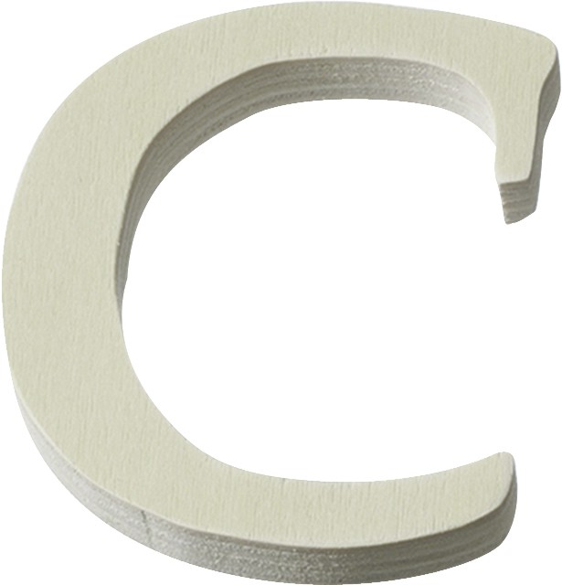 Буква C от шперплат KPC - 7.3 / 8 / 0.9 cm - 