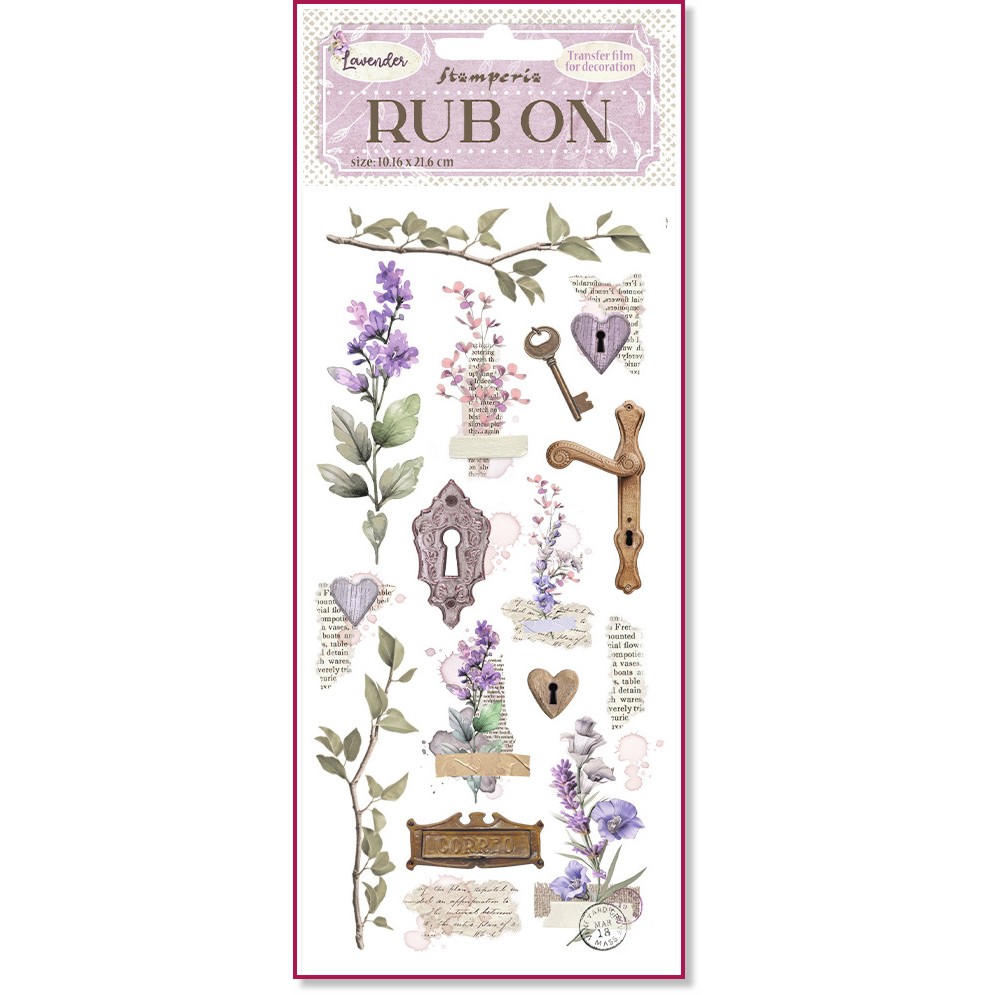 ���� ���������� ������� Stamperia - �������� � ����� - 10.16 x 21.6 cm �� ���������� Lavender - 