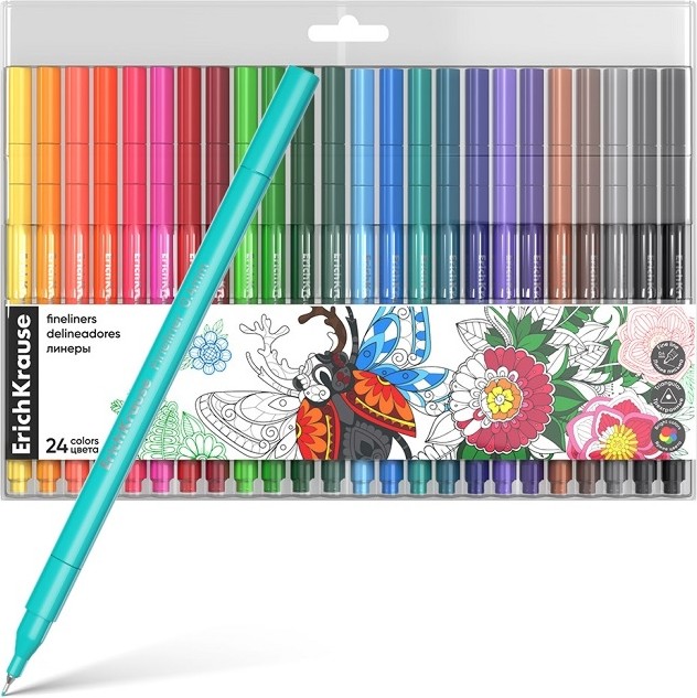 Тънкописци Erich Krause Тънкописци Erich Krause - 24 цвята от серията Art Spirit -