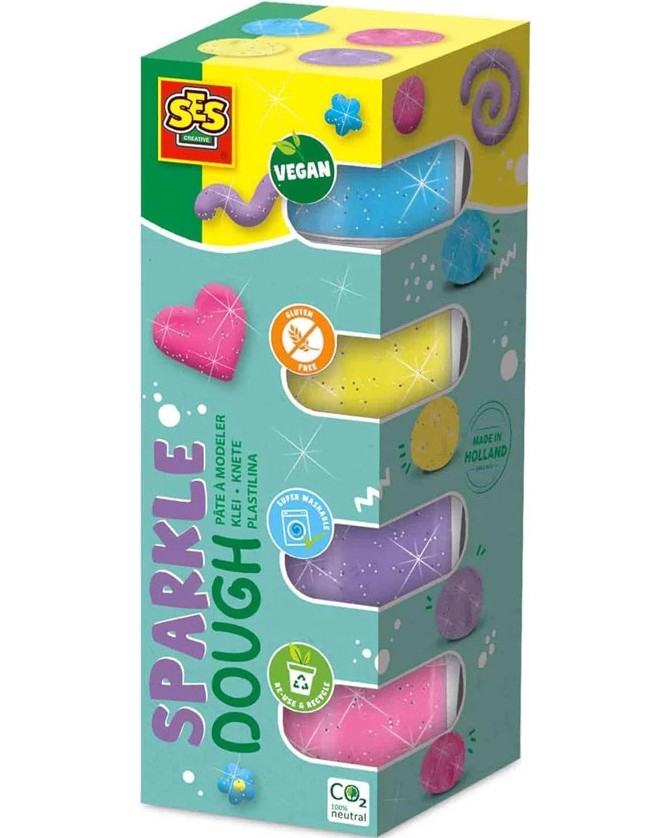 ��� ��������� SES Creative Sparkle - 4 �������� ����� x 90 g - 