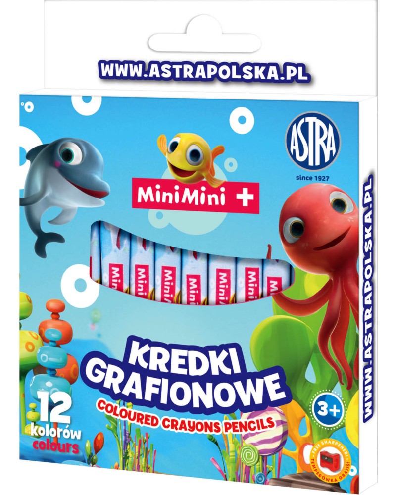Графитни пастели Astra S.A. Mini Mini Графитни пастели Astra S.A. Mini Mini - 12 цвята -