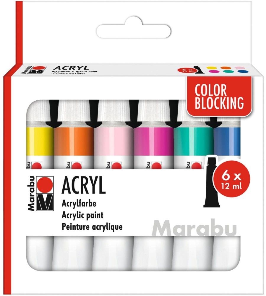 ������� ��� Marabu Color blocking - 6 ����� x 12 ml - ���