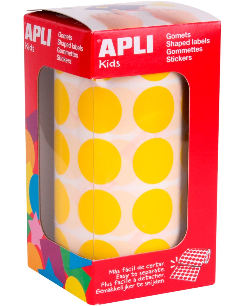 Стикери Apli Kids - Цветни кръгчета Стикери Apli Kids - Цветни кръгчета - 1770 броя -