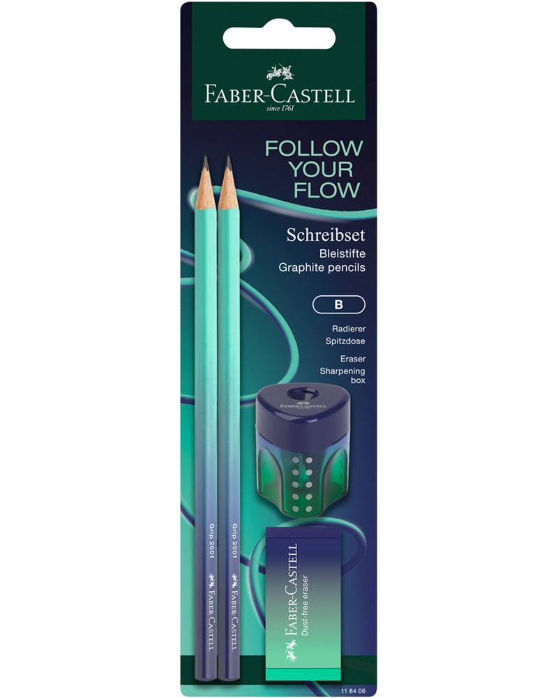 �������� ������ B Faber-Castell - 2 ����, ���� � �������� �� ������� Flow - 