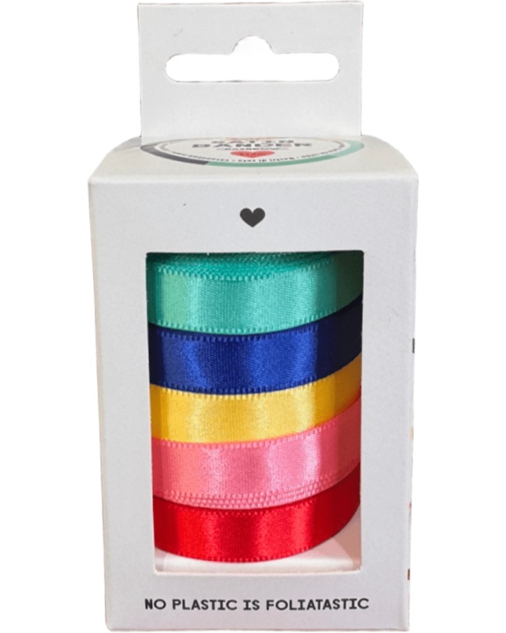 Сатенени панделки Folia Bringmann Сатенени панделки Folia Bringmann - 5 броя, 1 x 400 cm -